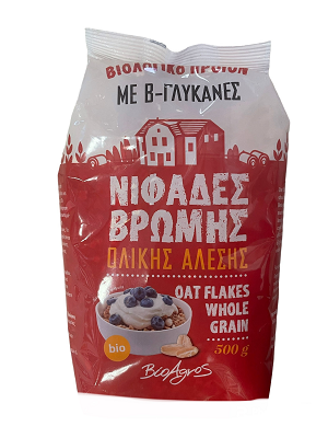 BioAgros Νιφάδες Βρώμης Ολικής Άλεσης