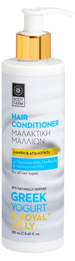 BodyFarm - Μαλακτική Μαλλιών με Βασιλικό Πολτό & Γιαύρτι