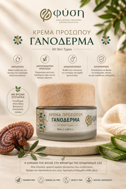 Κρέμα Προσώπου Γανόδερμα