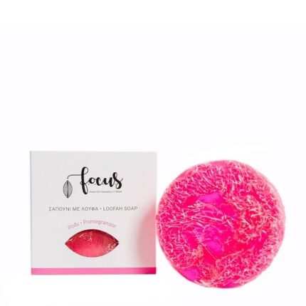 Σαπούνι Γλυκερίνης Με Λούφα & Άρωμα Ρόδι