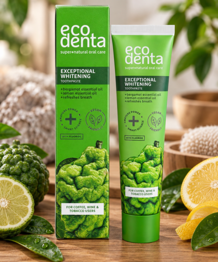 EcodentaΛευκαντική Οδοντόκρεμα με Περγαμόντο & Λεμόνι 🌿🦷